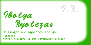 ibolya nyolczas business card